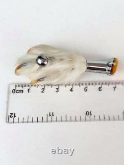 1944 Vintage Victorian Scottish Grouse Ptarmigan Bird Foot Pin Brooch Signed