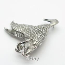 925 Sterling Silver Vintage Sid Bell Goose Bird Pin