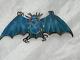 Antique Chinese Kingfisher Feather Bat Clip Brooch