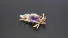 Amethyst Turquoise Ruby And Diamond Bird Brooch In 18ct Gold M628