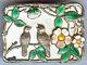 Andresen & Scheinpflug Norway Vintage Beauty Sterling Enamel Birds In Tree Pin