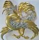 Big Rare Vintage Signed Reinad Griphon Bird Of Paradise Pin Brooch Book Cover Pc