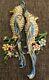 Coro Duette Birds Of Paradise Pin Brooch Vintage 40s Costume Jewelry Retro Deco