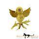 Estate Authentic Tiffany & Co. Vintage Bird Brooch / Pin In 18k Yellow Gold