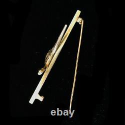 Fine, Edwardian 15ct Gold & Platinum, Diamond and Enamel Pheasant, bird brooch