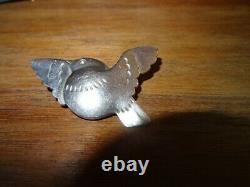 Georg Jensen vintage Sterling Silver Bird In Flight brooch 320 Denmark