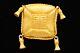 Givenchy Vintage Pin Brooch 4g Logo Puffy Pillow Brushed Gold Signed 1980s Binaj