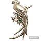 Hector Aguilar Large Quetzel Vintage Mexican Bird Sterling Silver Pin Brooch