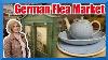 Indoor Flea Market In Germany Amazing Deals On Crystal Dishes Antiques Clocks And Mid Century