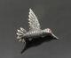James Avery 925 Silver Vintage Petite Ruby Eye Bird Motif Brooch Pin Bp8639