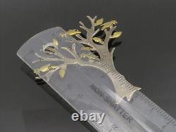 MEXICO 925 Silver Vintage Two Tone Tree Branch With Birds Brooch Pin BP9529