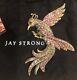 New Vintage Jay Strongwater Bird Of Paradise Brooch
