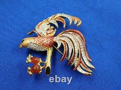 Nolan Miller Bird of Paradise Brooch Pin Glamour Collection Vintage (COS007)