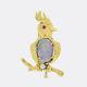 Opal Gold Brooch Vintage Opal, Ruby And Diamond Bird Brooch 18ct Yellow Gold