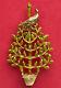 Original By Robert Christmas Tree Pin Brooch Partridge Pear Enamel Vintage Mcm