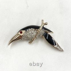 Panetta Brooch Bird Motif Vintage Gold Rare Beneditto Panetta H0.79 W1.97