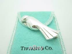 RARE Vintage Tiffany & Co. Sterling Silver Parrot Bird Pin or Brooch