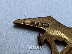 Rare Vintage Super Randonneur Award Brooch SUPER AUDAX Number 499 -L. Alonzo