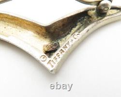 TIFFANY & CO. 925 Sterling Silver Vintage Smooth Bird Motif Brooch Pin- BP5557