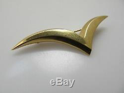 Tiffany & Co Seagull Flying Bird Pin Brooch 18k Yellow Gold Vintage Designer