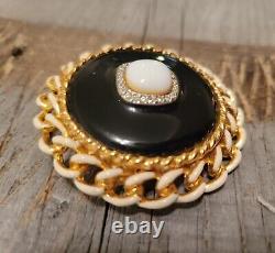 VINTAGE Gem-Craft Authentic Vintage Statement Signed Couture Runway BROOCH PIN