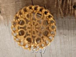 VINTAGE Gem-Craft Authentic Vintage Statement Signed Couture Runway BROOCH PIN
