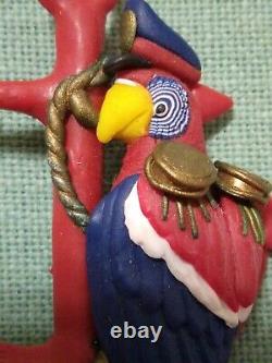 VTG 80s ANCHOR CAPTAIN Parrot Big Rubber ARTISAN BROOCH Shop our eBay Store