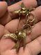 Vintage 14k Solid Gold Birds Doves Pin Brooch Pendant Not Scrap. 585