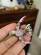 Vintage Alfred Philippe 1950s Crown Trifari Jewels Jelly Belly Bird Brooch