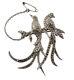 Vintage Australian Lega Sterling Silver Marcasite Bird Of Paradise Brooch 514