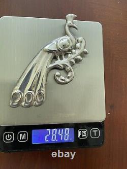 Vintage Bird Pin Signed Mexico Tv 73 Sterling Silver 925