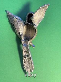 Vintage CINER Parrot Large Pin Brooch (Bird)