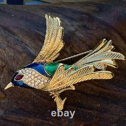 Vintage Carven of Paris French Bird Pin