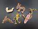 Vintage Celluloid Brooch Pin Collection Wood Metal Lucite Lot Corn Birds Duck