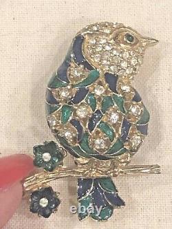 Vintage Ciner Bird Brooch