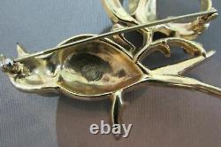 Vintage Crown Trifari Bird Pin Brooch Figural c. 1942 Alfred Philippe Pin