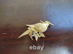 Vintage D'Orlan Numbered Couture Bird Brooch