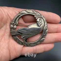 Vintage Dove Bird Sterling Silver Pin Brooch