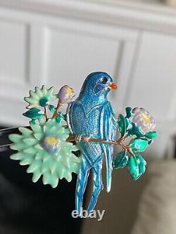 Vintage Figural Bird Owl Hummingbird Parrot Brooch Lot of 30