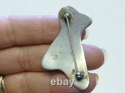 Vintage Fridl Blumenthal Modernist Sterling Silver HERON Bird Pin Brooch MCM