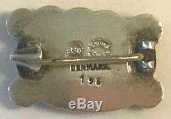 Vintage Georg Jensen Dove Bird Pin Brooch #198 Rare Silver 1950s Signed