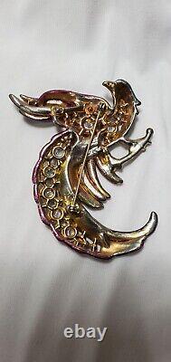 Vintage Gold Jose Rodriguez Bird of Paradise Brooch Pin