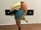 Vintage Hattie Carnegie Toucan Bird Aurora Borealis Lucite Enamel Pin 3 C7