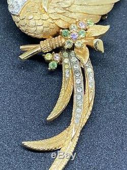 Vintage Jewellery Marcel Boucher Bird of Paradise Brooch Pin