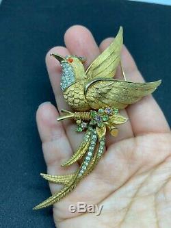 Vintage Jewellery Marcel Boucher Bird of Paradise Brooch Pin