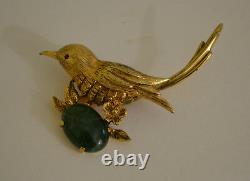 Vintage Jomaz Mazer Brooch Figural Bird