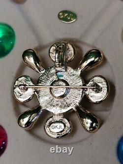 Vintage KJL KENNETH JAY LANE Interchangeable Maltese Cross Necklace Brooch Pin