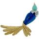 Vintage Lapis Turquoise And Diamond Bird Brooch In 18k Yellow Gold White Gold