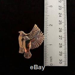 Vintage Laurel Burch Flying Birds Pin / Brooch