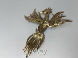 Vintage Marcel Boucher Bird Of Paradise 1960's Brooch Pin